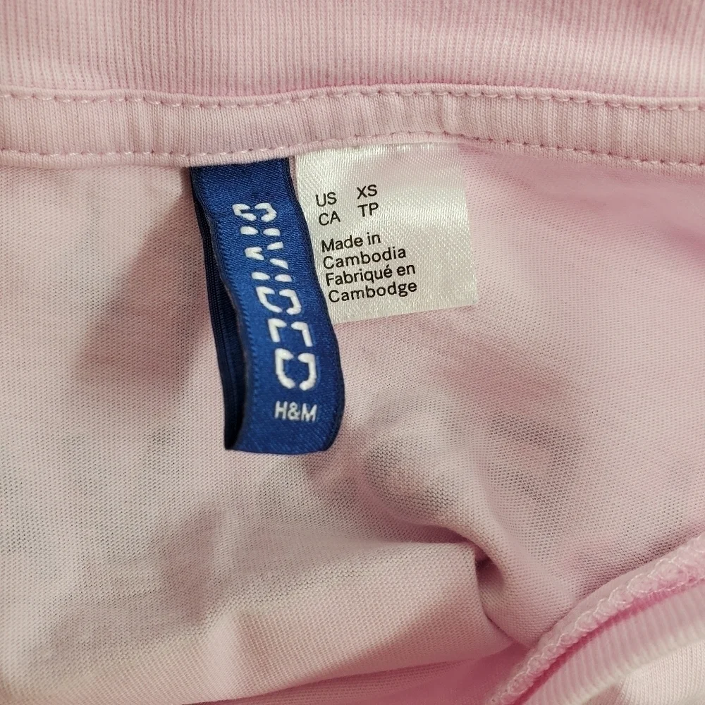 H&M Divided "Endless Vacation" Pink & Blue T-shirt - Picture 3 of 7